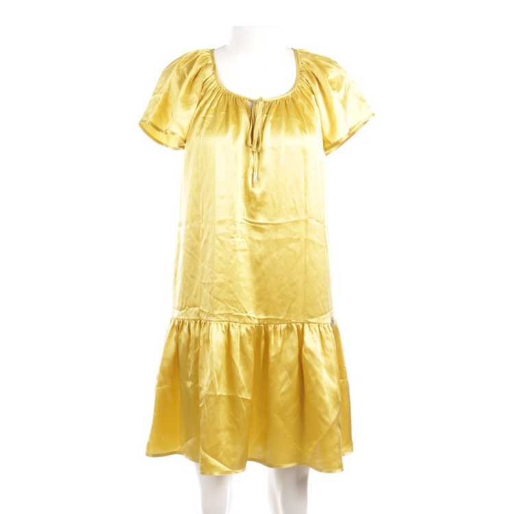 John Galliano Dress Silk in Yellow - image 1