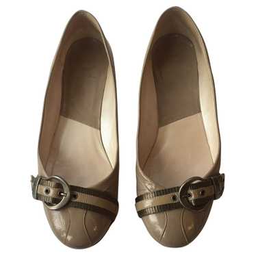 Dior Slippers/Ballerinas Patent leather in Beige - image 1