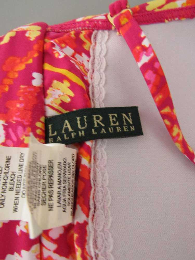 Lauren Ralph Lauren Women's sz 16 Pink Nylon Ruch… - image 3