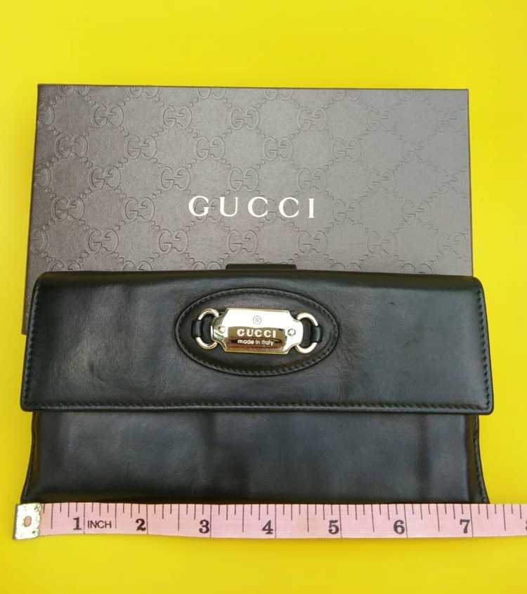 Gucci Authentic Gucci Double Snap Long Wallet - image 9