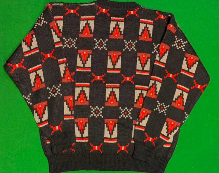 Vintage 80s patterened sweater - image 2