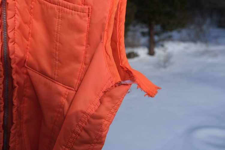 Vintage Vintage Orange Padded Workwear Vest - image 3