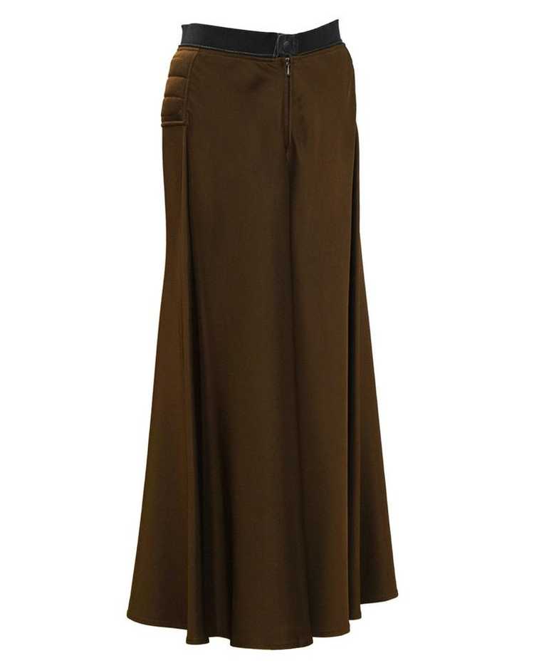 Jean Paul Gaultier Brown Maxi Skirt - image 1