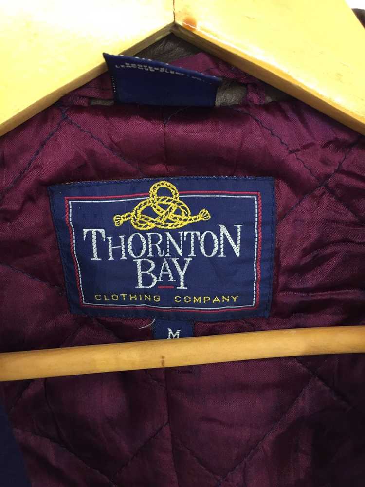 Thornton Bay × Vintage Thornton Bay Wool Jacket Leath… - Gem