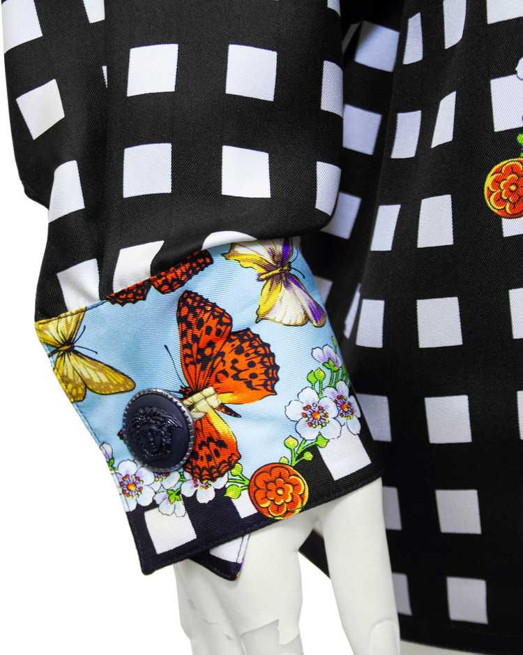 Versace Butterfly Silk Shirt - image 5