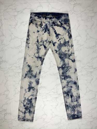 gucci floral painted jeans