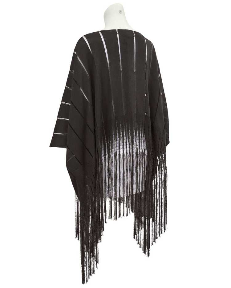 Yves Saint Laurent Brown Knit Poncho - image 2