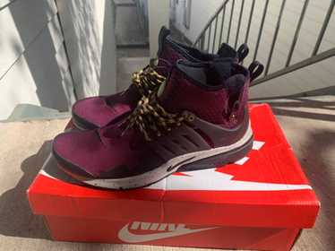 nike air presto mid utility bordeaux