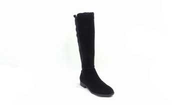 Marc Fisher Suede Tall Shaft Boots Shiane Black S… - image 1