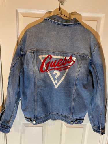 Guess Guess Jeans, Embroidered Logo Denim Jacket