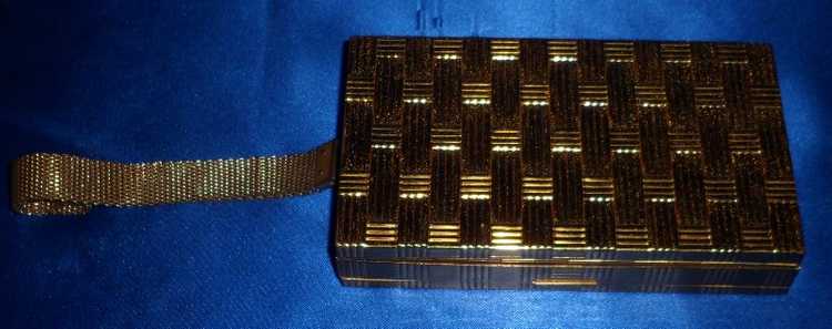 Vintage Evans Elegance Gold Basket Weave Design M… - image 3