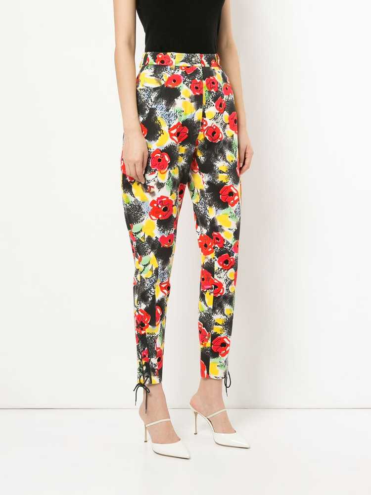 CHANEL Pre-Owned 1997 floral tailored trousers - … - image 3