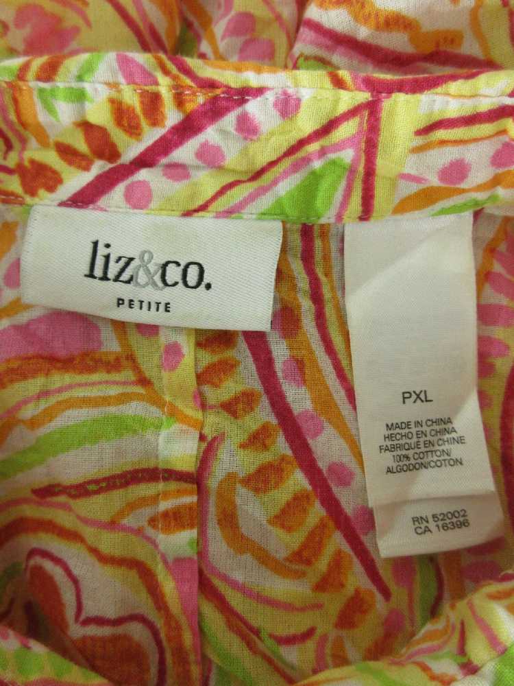 Liz & Co. Liz Claiborne Button Down Shirt Top - image 3