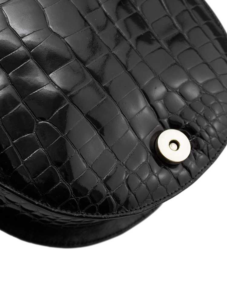 Maud Frizon Black Stamped Leather Crossbody Bag - image 6