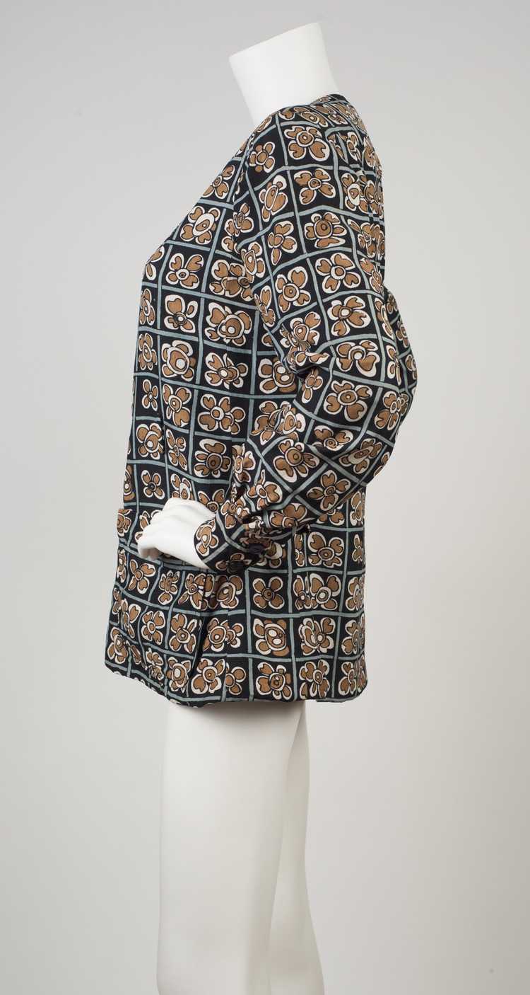 Emanuel Ungaro c. 1971 Floral Pop Art Silk Blouse - image 5