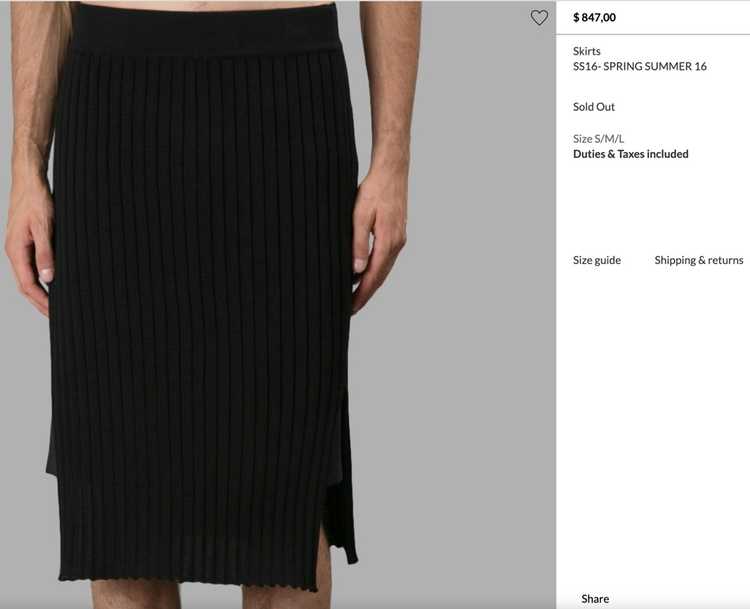 Givenchy Men’s ribbed cotton skirt - image 7