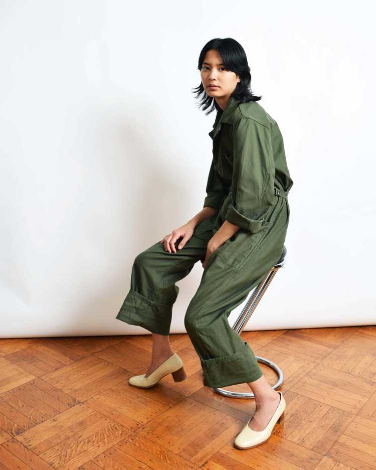 Vintage Army Green Flight Suit - image 6