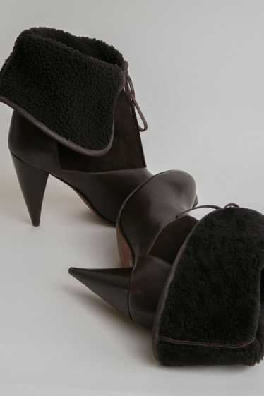 Christophe Lemaire Shearling Ankle Boots - image 1