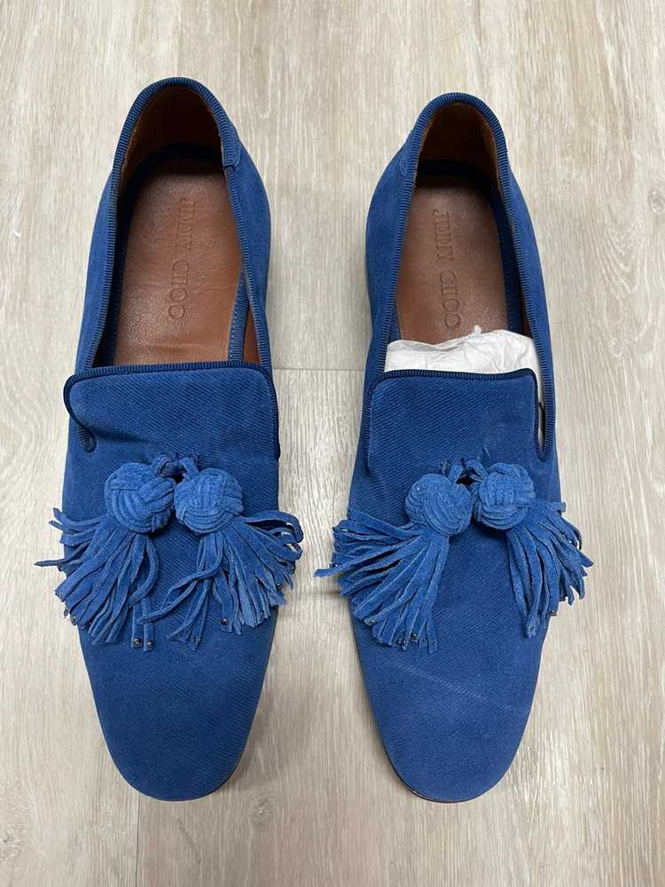 Jimmy Choo Blue Jimmy Choo Tassel Shoes - image 1