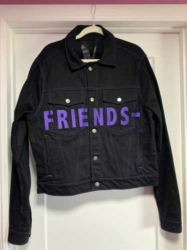 vlone jean jacket purple