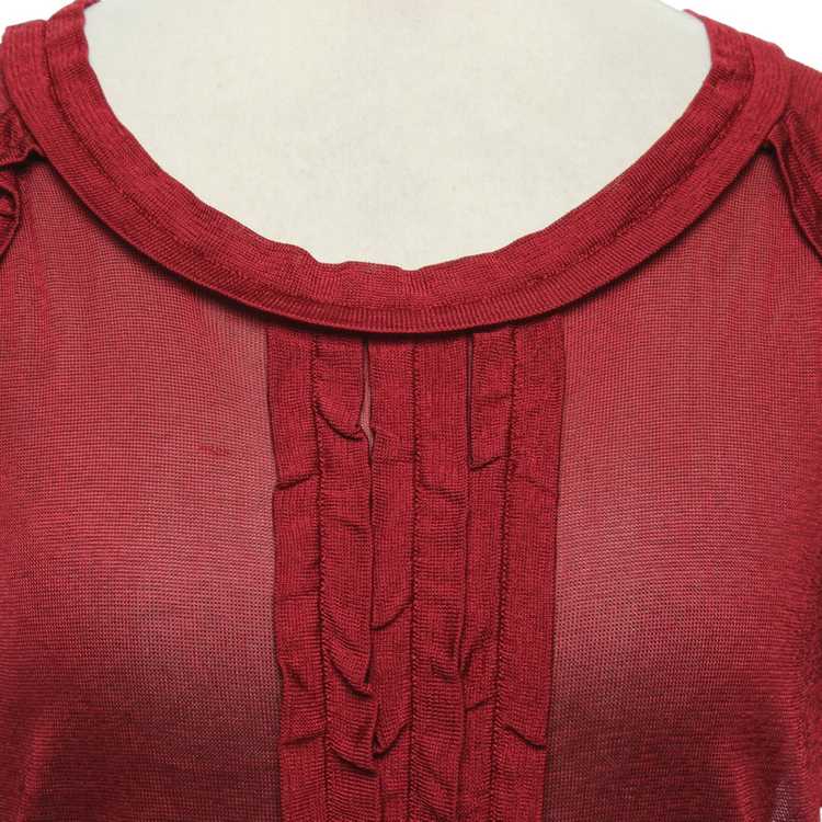 Pringle Of Scotland Knit shirt in wine red - image 4