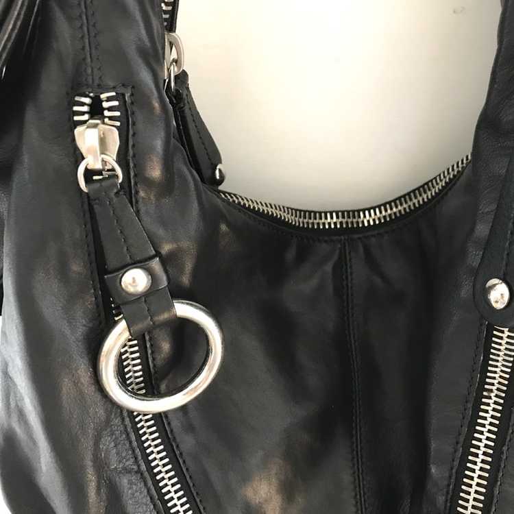 Moschino Black Leather Biker Bag - image 6