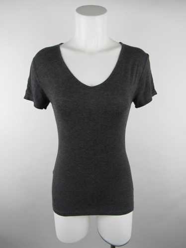 Zenana Outfitters Long Sleeve T-Shirt Heather Charcoal Gray Women's Large￼