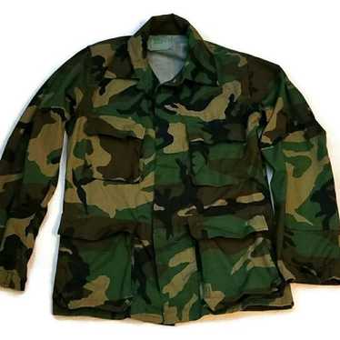 Made In Usa USARMY Military camo jacket uniform s… - image 1