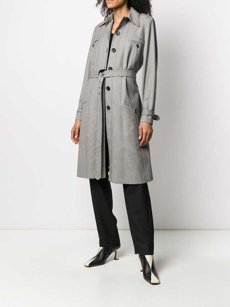 Christian Dior Pre-Owned 2000s check print trench… - image 2