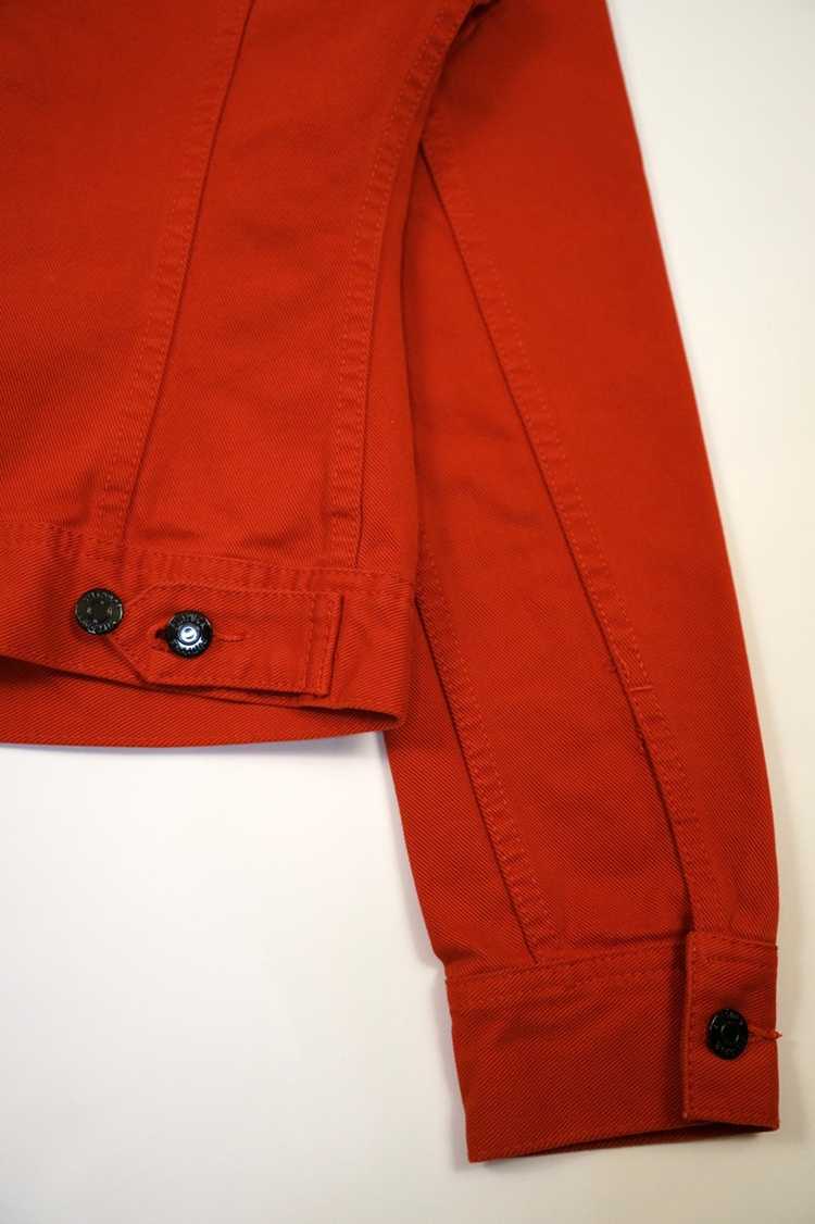 Filippa K Crimson Red Type 3 Style Denim Jacket - image 6