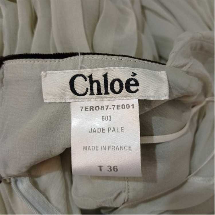 Chloé Dress Silk in Green - image 6
