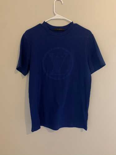 Louis Vuitton Stripe Accent Monogram T-Shirt Blue Glacier. Size L0