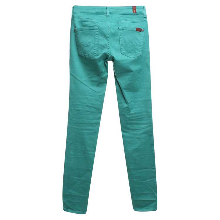 7 For All Mankind Skinny Jeans in mint green - image 2