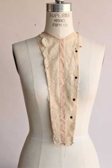 Antique 1900s Silk Lace Blouse Front