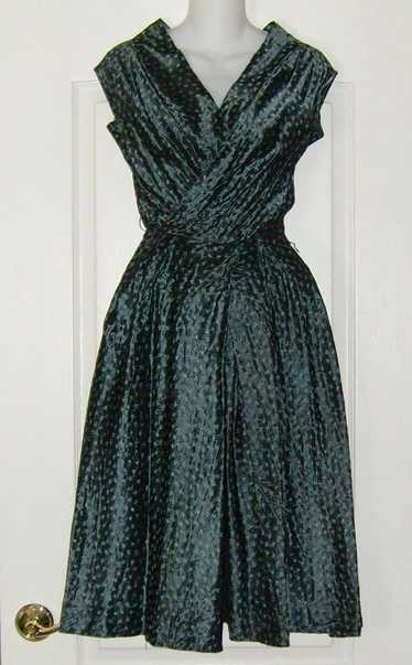 Vintage Brilliant 1940-50s Rembrandt Dress