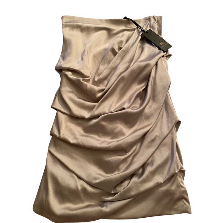 Elisabetta Franchi Skirt Silk in Silvery - image 1