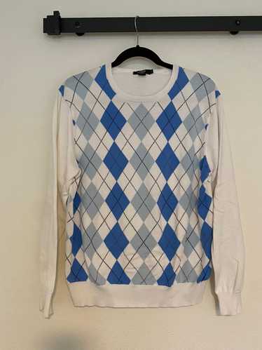 J.Crew Argyle Patterned Crewneck Sweater Pima Cott