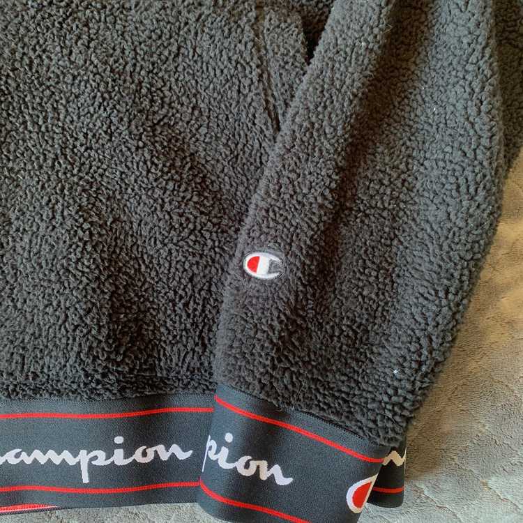 Champion × Vintage Champion Sherpa Half Zip Pullo… - image 3