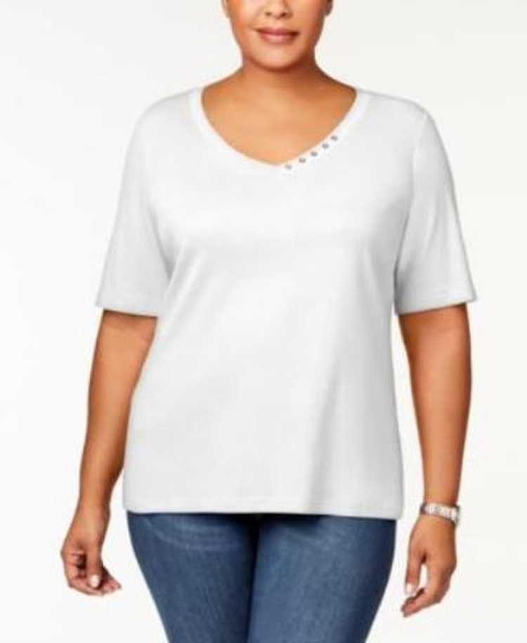 Karen Scott T-Shirt Top - image 1