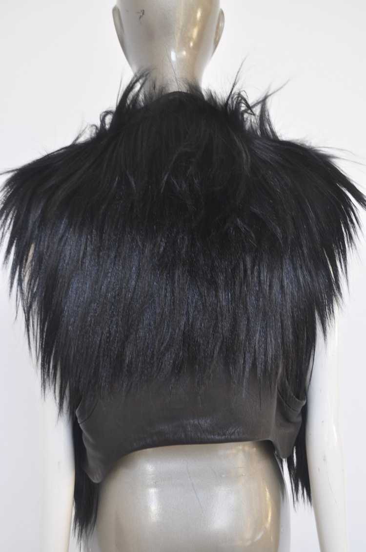 Helmut Lang fur and leather Vest - image 4