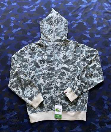 bape x kaws zip hoodie