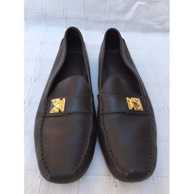 Louis Vuitton Slippers/Ballerinas Leather in Brown - image 2
