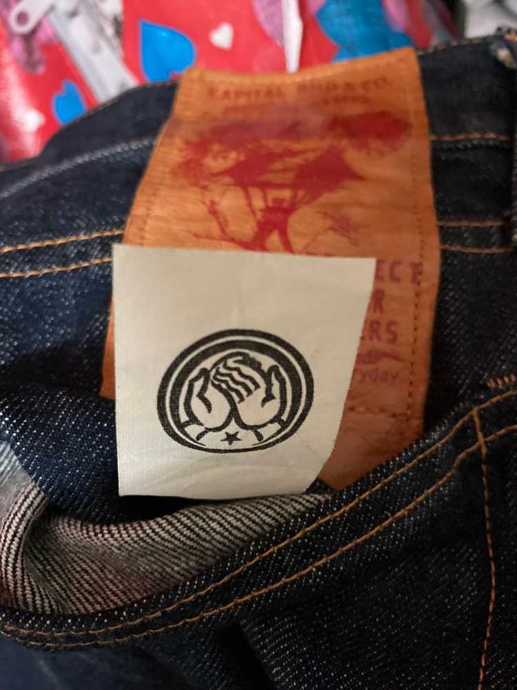 Kapital × Kapital Kountry Kapital Leather Patch Denim… - Gem