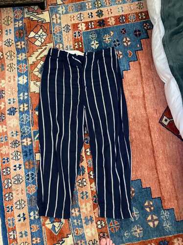 Kapital Kapital Cotton Linen stripe easy Pants bra