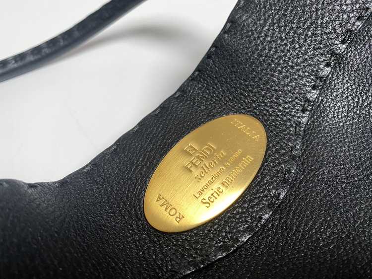 Fendi FENDI black selleria leather bag - image 2