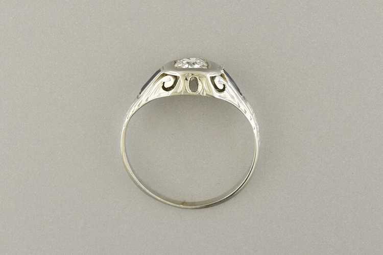 Art Deco Unisex Ring - image 3