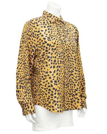 NWT L'AGENCE - Size XS - Nina Silk Leopard Print Blouse online Shirt $380