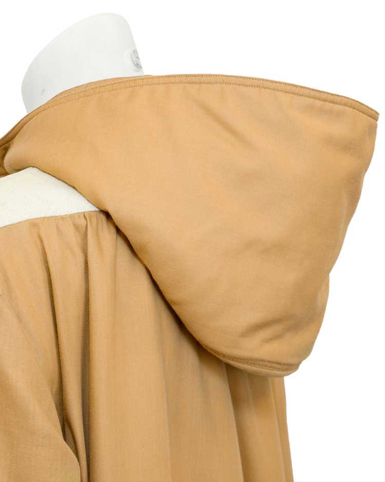 Courreges Camel Car Coat with Hood - image 6