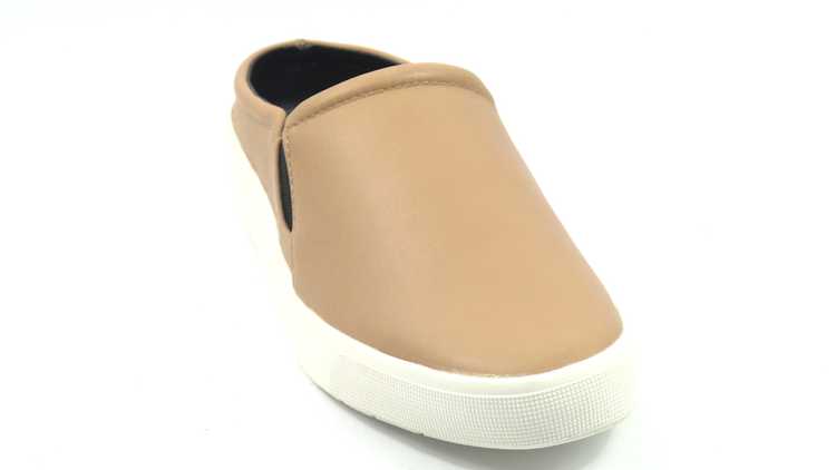 H by Halston Leather Slide-On Sneakers Ellie Sand - image 1