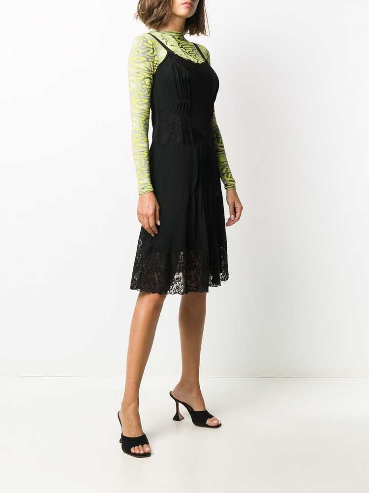 Christian Dior Pre-Owned 2000s lace dress - Black - image 3